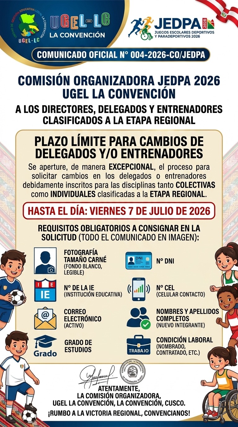 Comunicado oficial 1