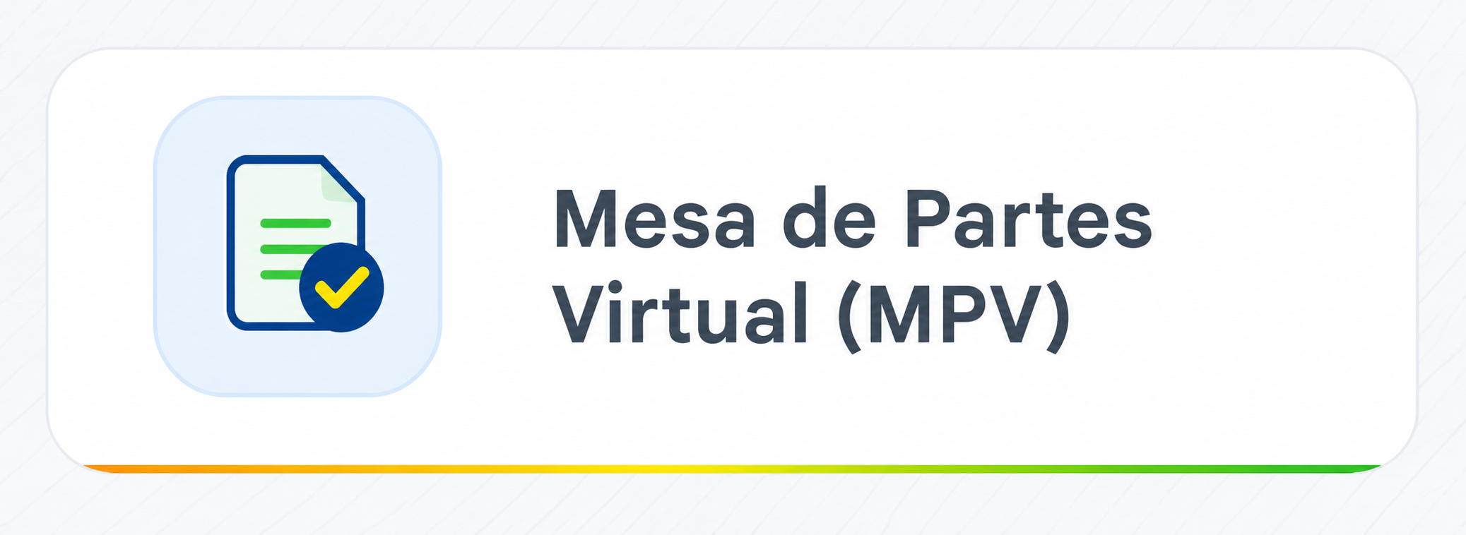 Mesa de Partes Virtual